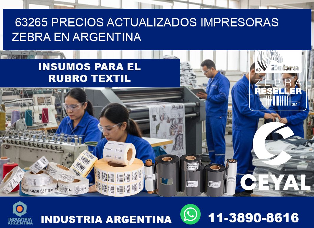 63265 precios actualizados impresoras zebra en argentina