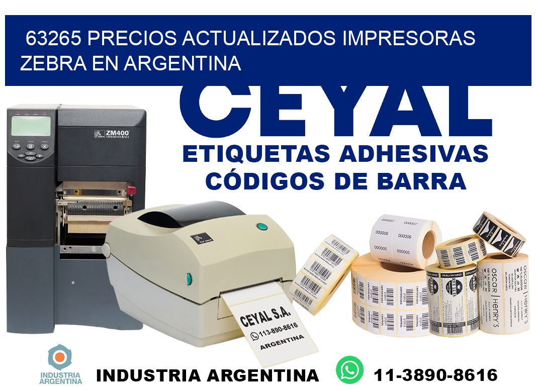 63265 precios actualizados impresoras zebra en argentina
