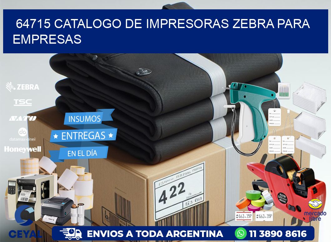64715 catalogo de impresoras zebra para empresas