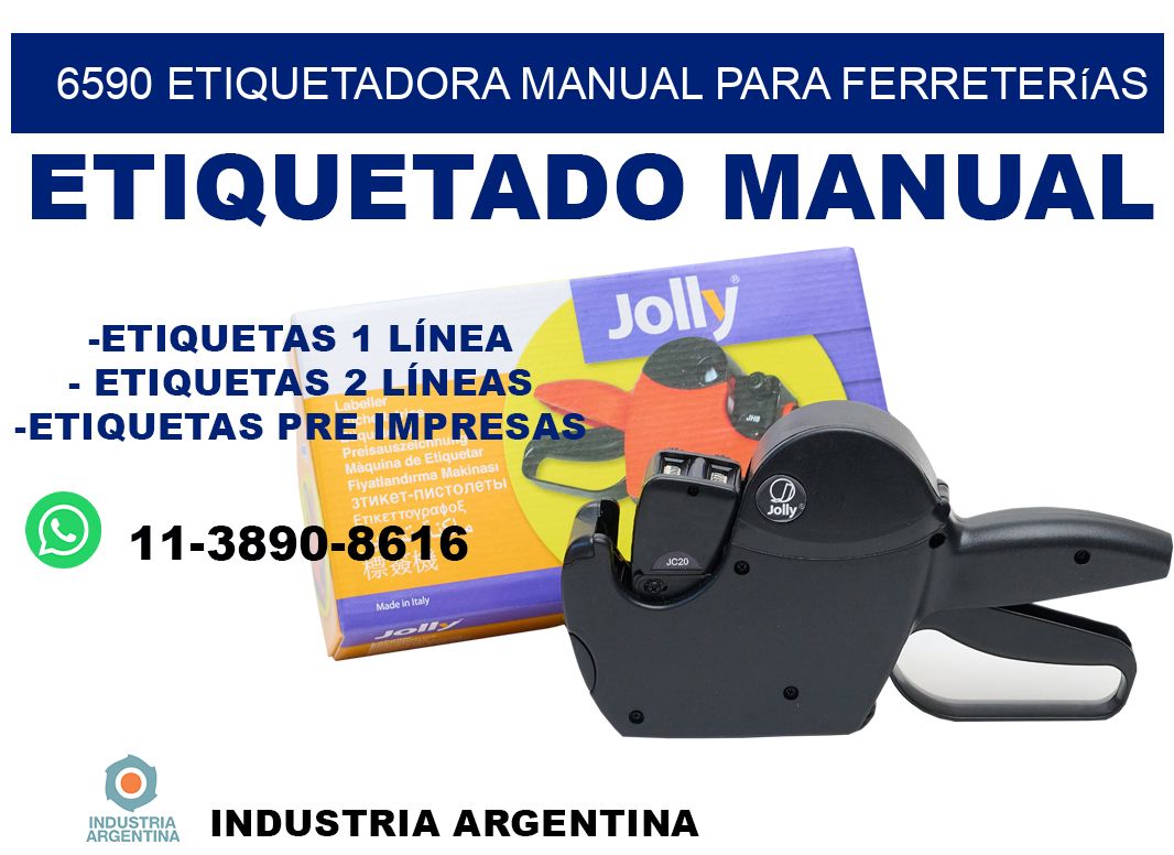 6590 etiquetadora manual para ferreterías