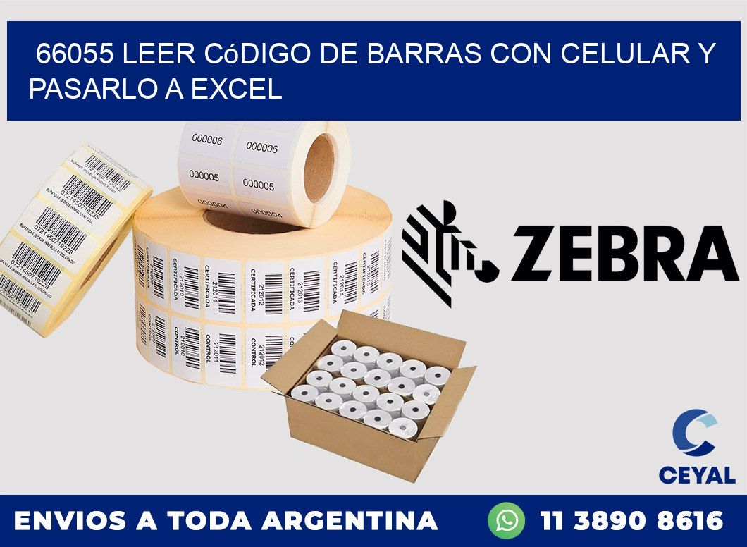 66055 Leer código de barras con celular y pasarlo a Excel