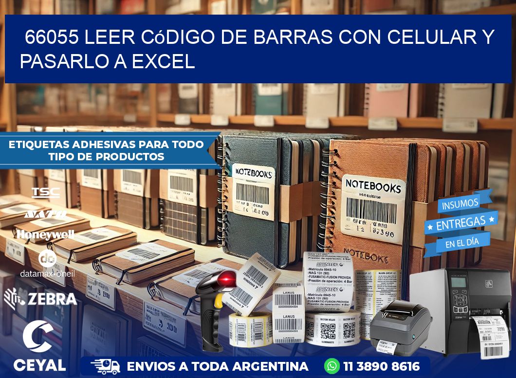 66055 Leer código de barras con celular y pasarlo a Excel