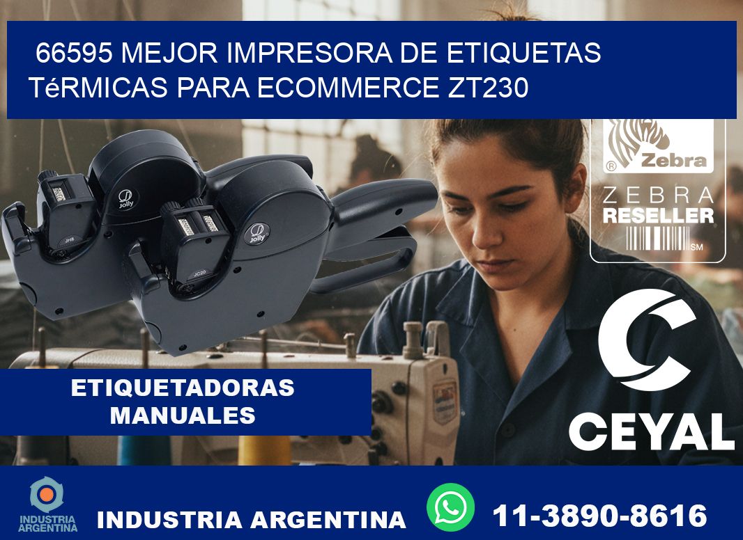 66595 mejor impresora de etiquetas térmicas para ecommerce ZT230