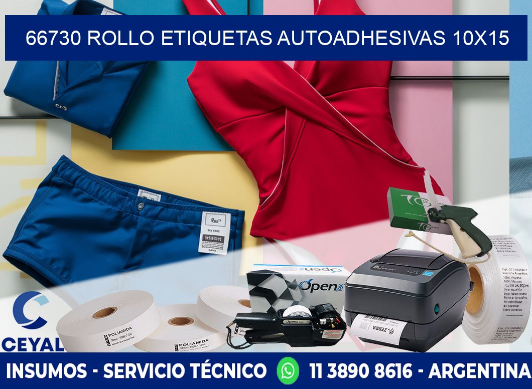 66730 Rollo Etiquetas autoadhesivas 10x15