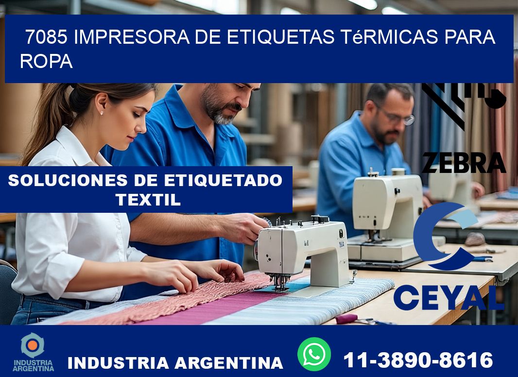 7085 impresora de etiquetas térmicas para ropa