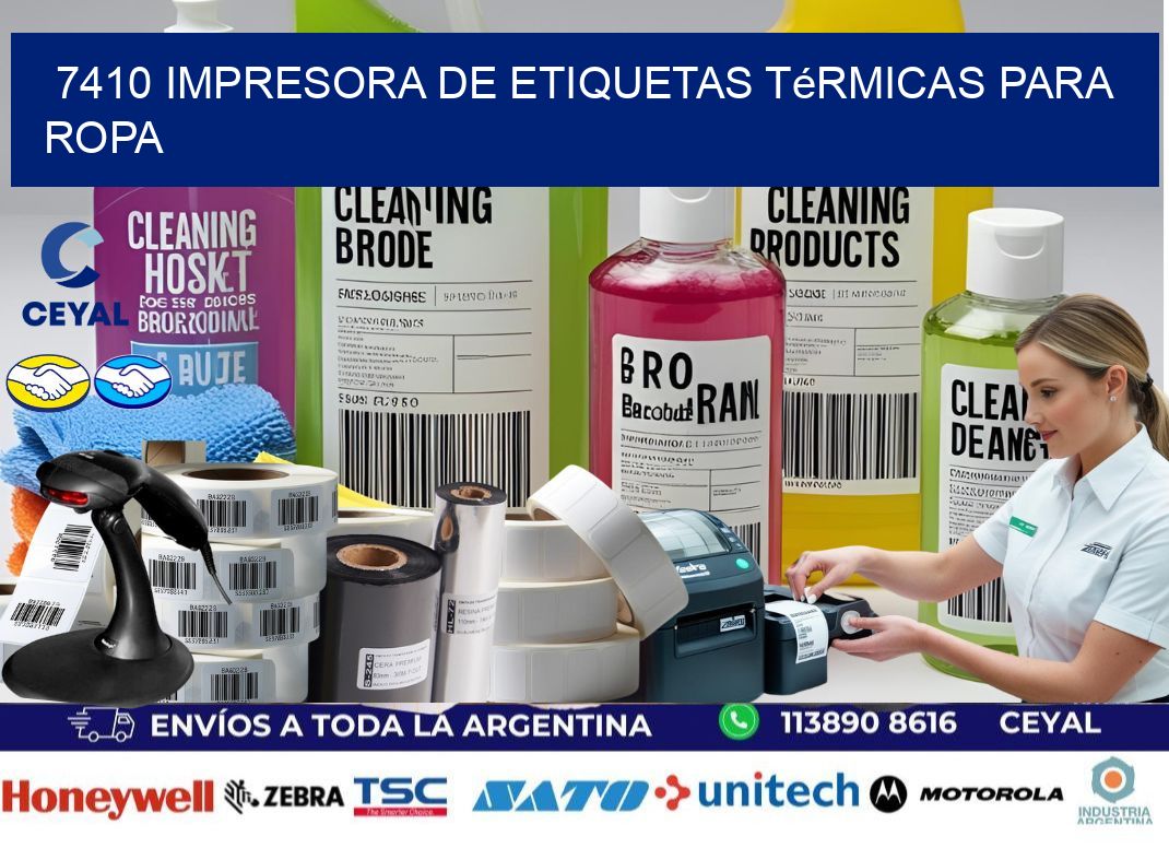 7410 impresora de etiquetas térmicas para ropa