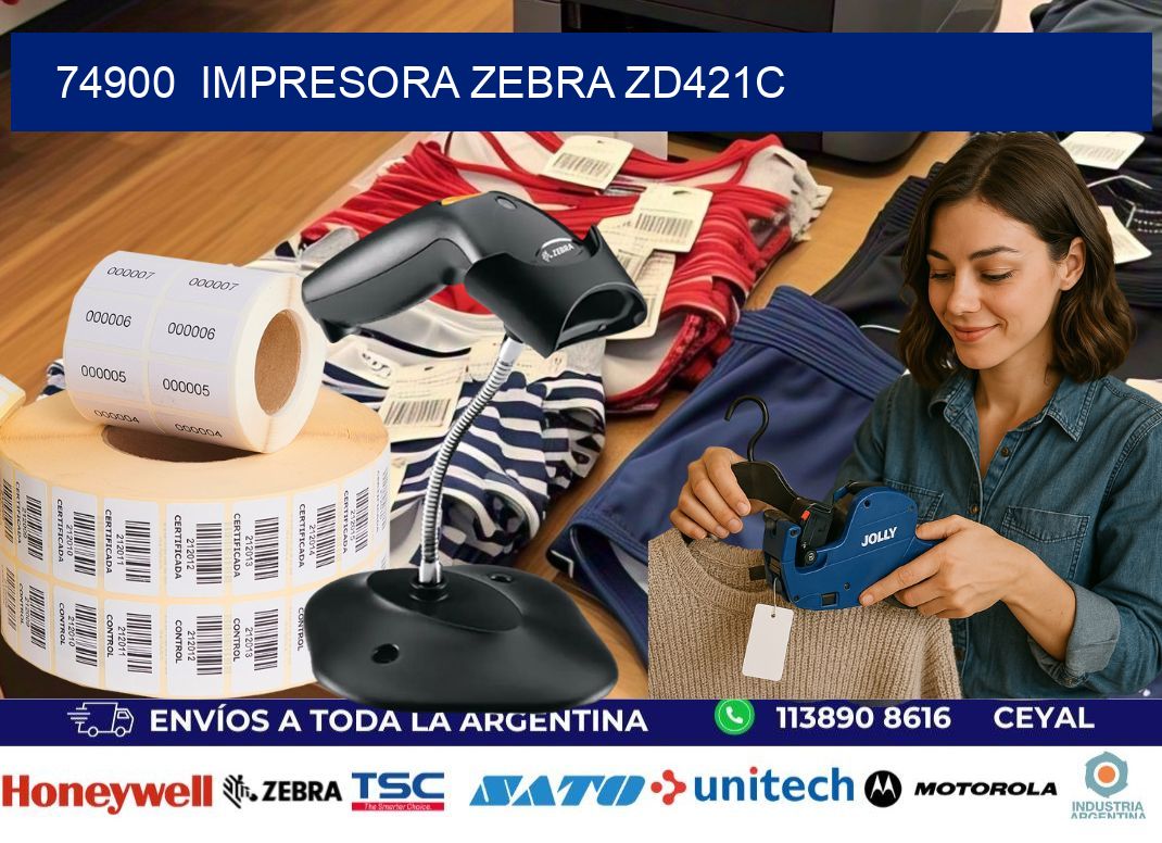 74900  Impresora Zebra zd421c
