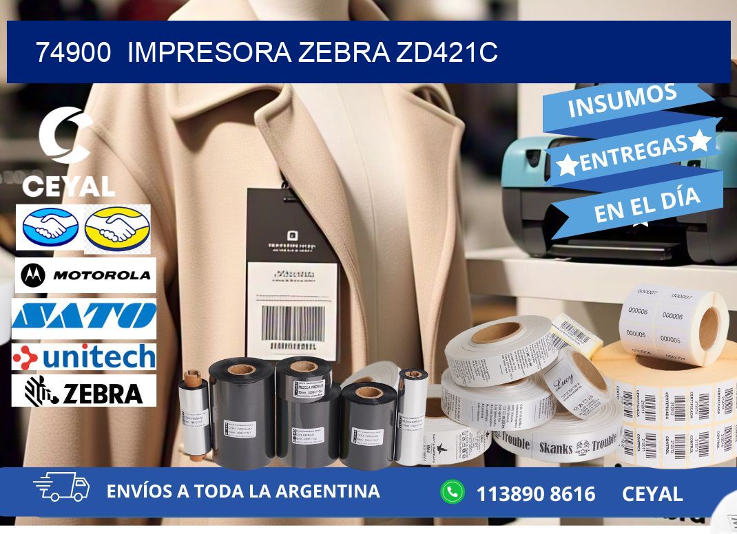 74900  Impresora Zebra zd421c