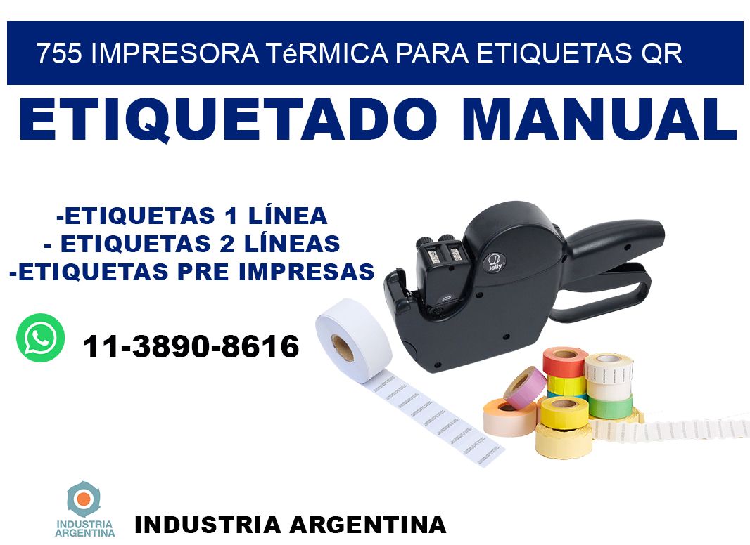 755 impresora térmica para etiquetas QR