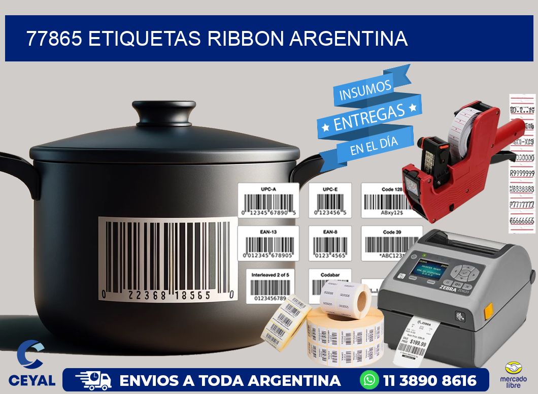77865 etiquetas ribbon argentina