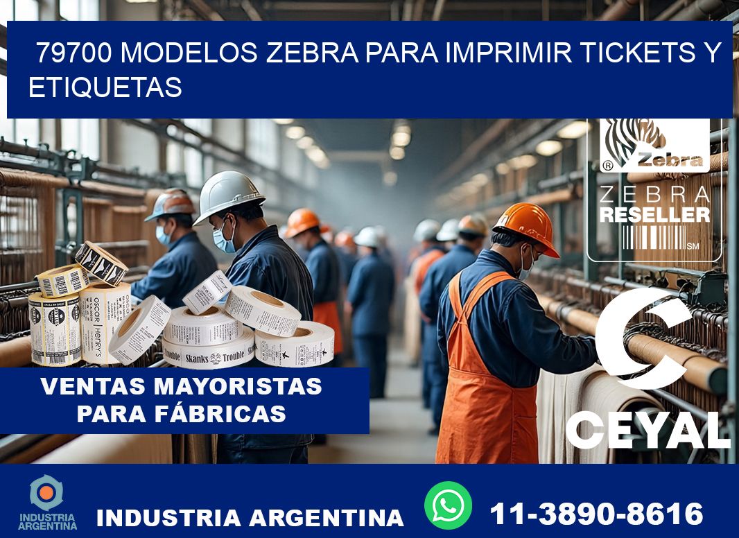 79700 modelos zebra para imprimir tickets y etiquetas