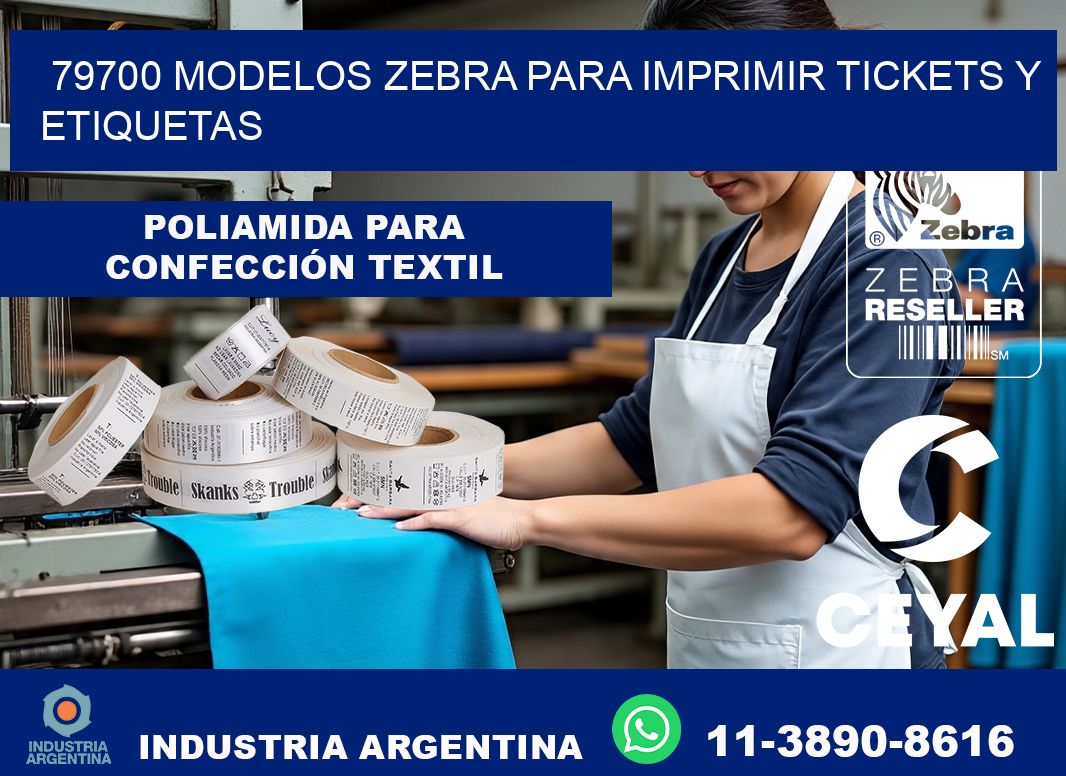 79700 modelos zebra para imprimir tickets y etiquetas