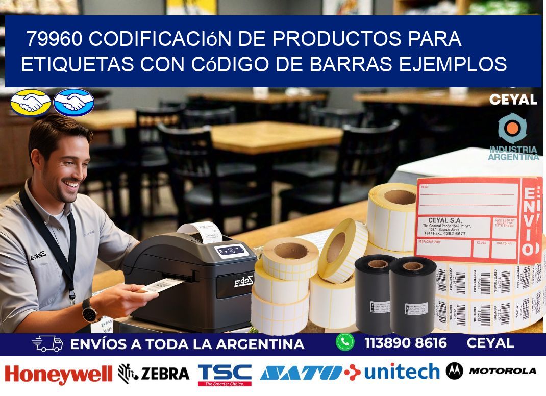 79960 Codificación de productos para etiquetas con código de barras ejemplos