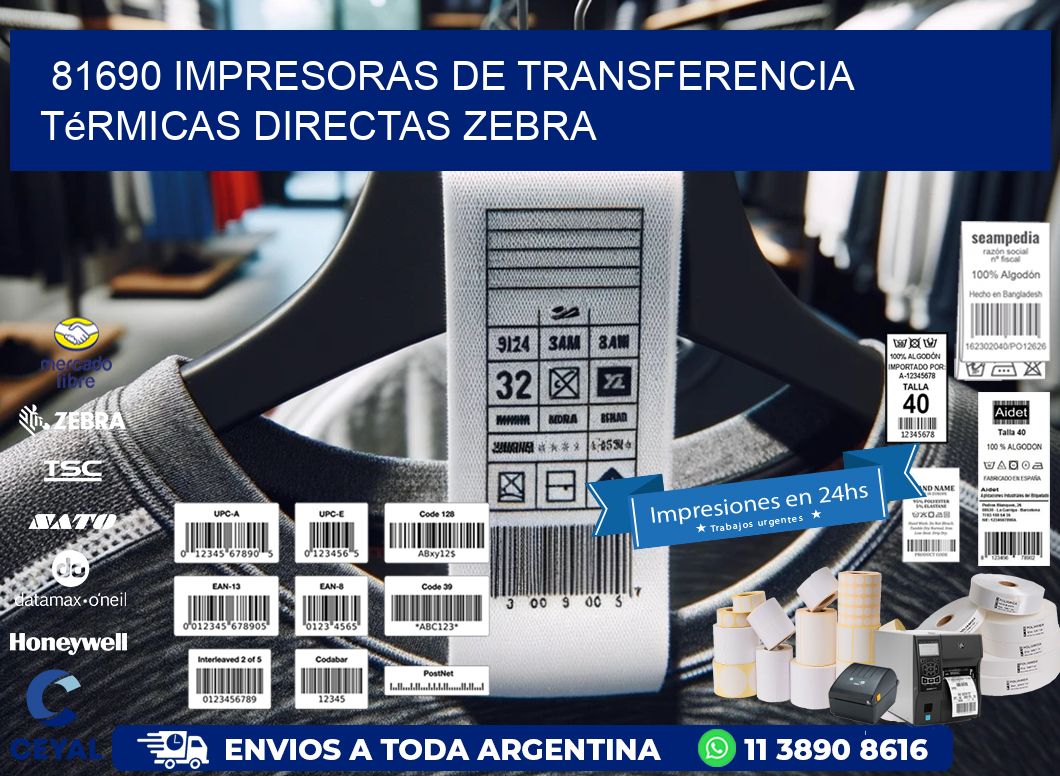81690 impresoras de Transferencia térmicas directas zebra