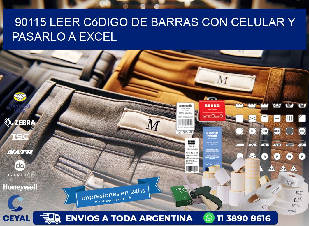 90115 Leer código de barras con celular y pasarlo a Excel