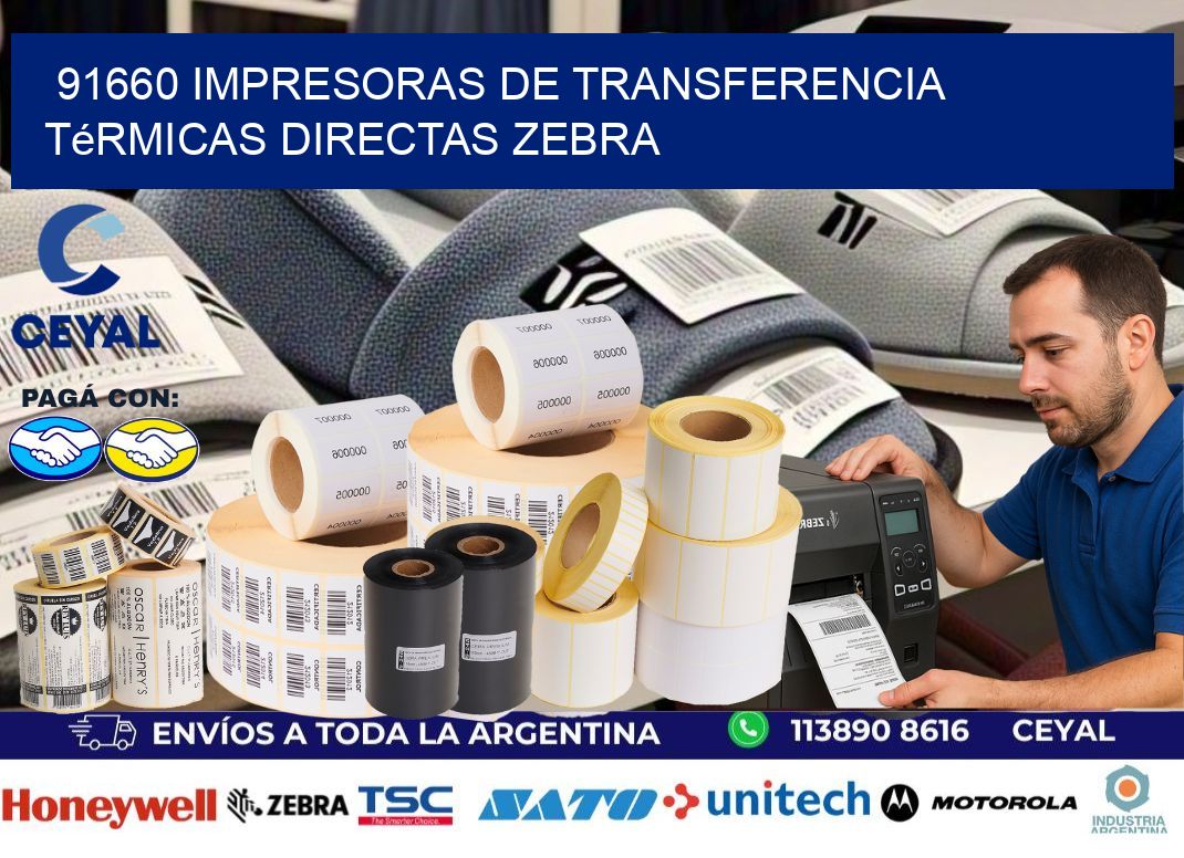 91660 impresoras de Transferencia  térmicas directas zebra