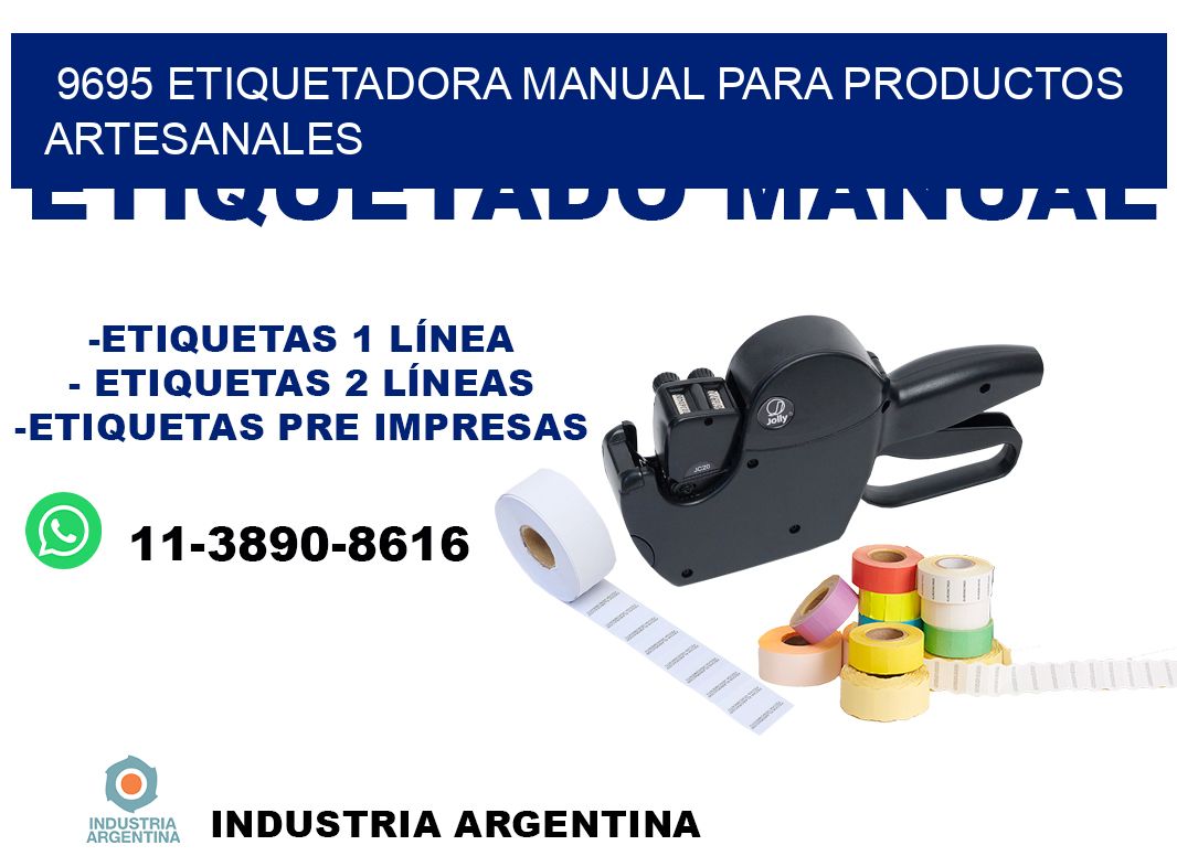 9695 etiquetadora manual para productos artesanales