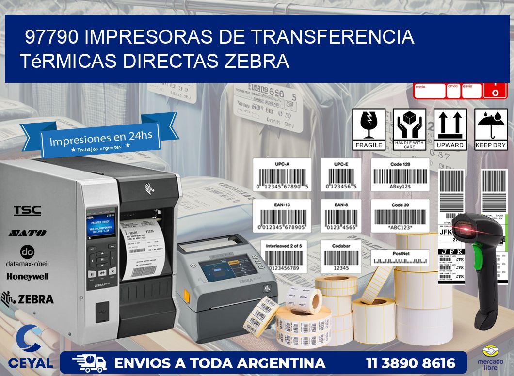97790 impresoras de Transferencia térmicas directas zebra