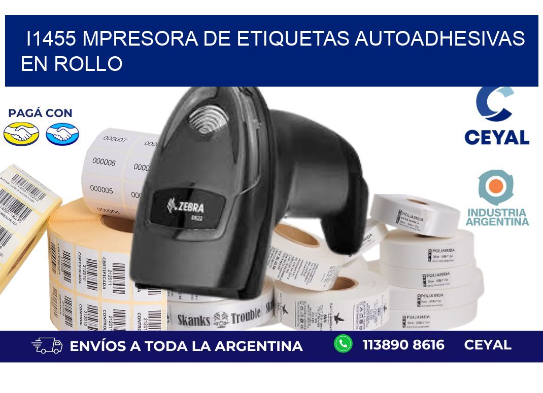 I1455 mpresora de etiquetas autoadhesivas en rollo