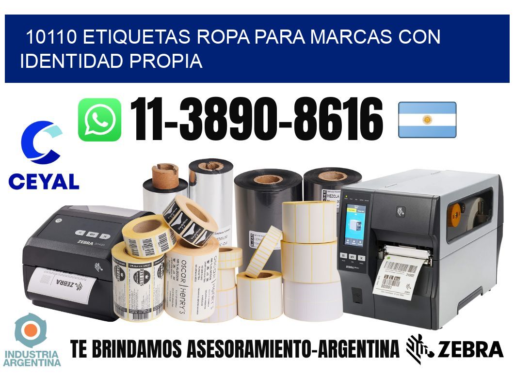 10110 Etiquetas ropa para marcas con identidad propia