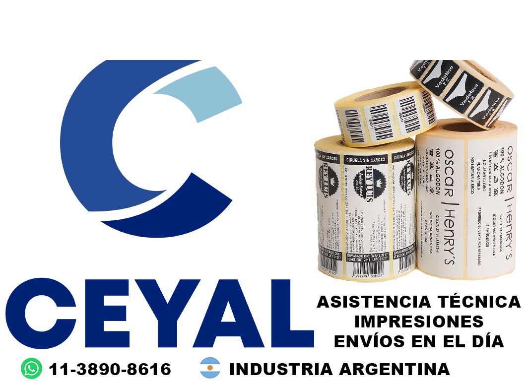 10980 etiquetas con ribbon para muestras