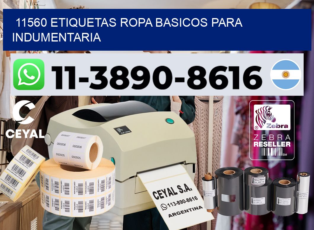 11560 Etiquetas ropa basicos para indumentaria