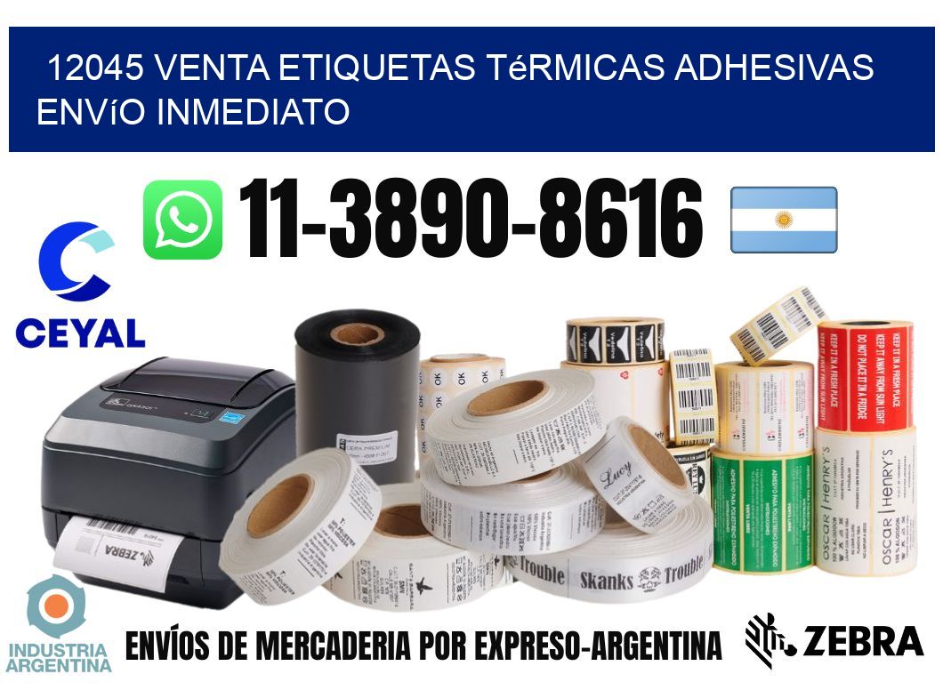 12045 venta etiquetas térmicas adhesivas envío inmediato
