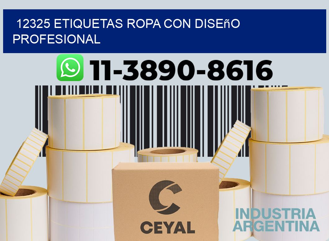 12325 Etiquetas ropa con diseño profesional