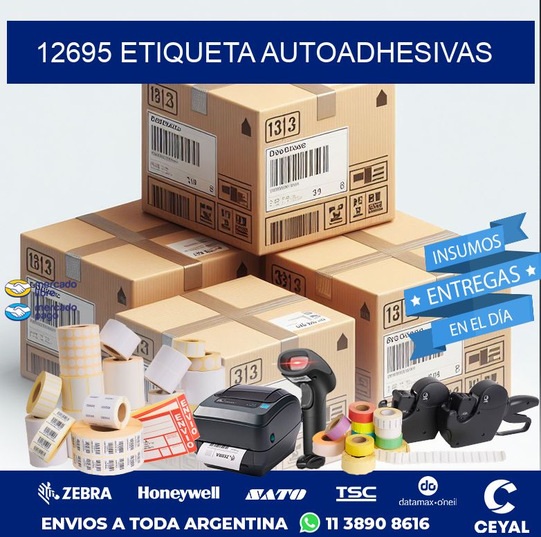 12695 etiqueta autoadhesivas