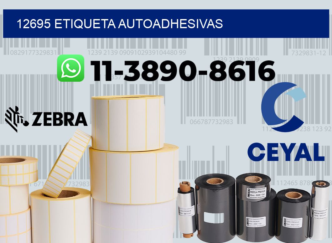 12695 etiqueta autoadhesivas