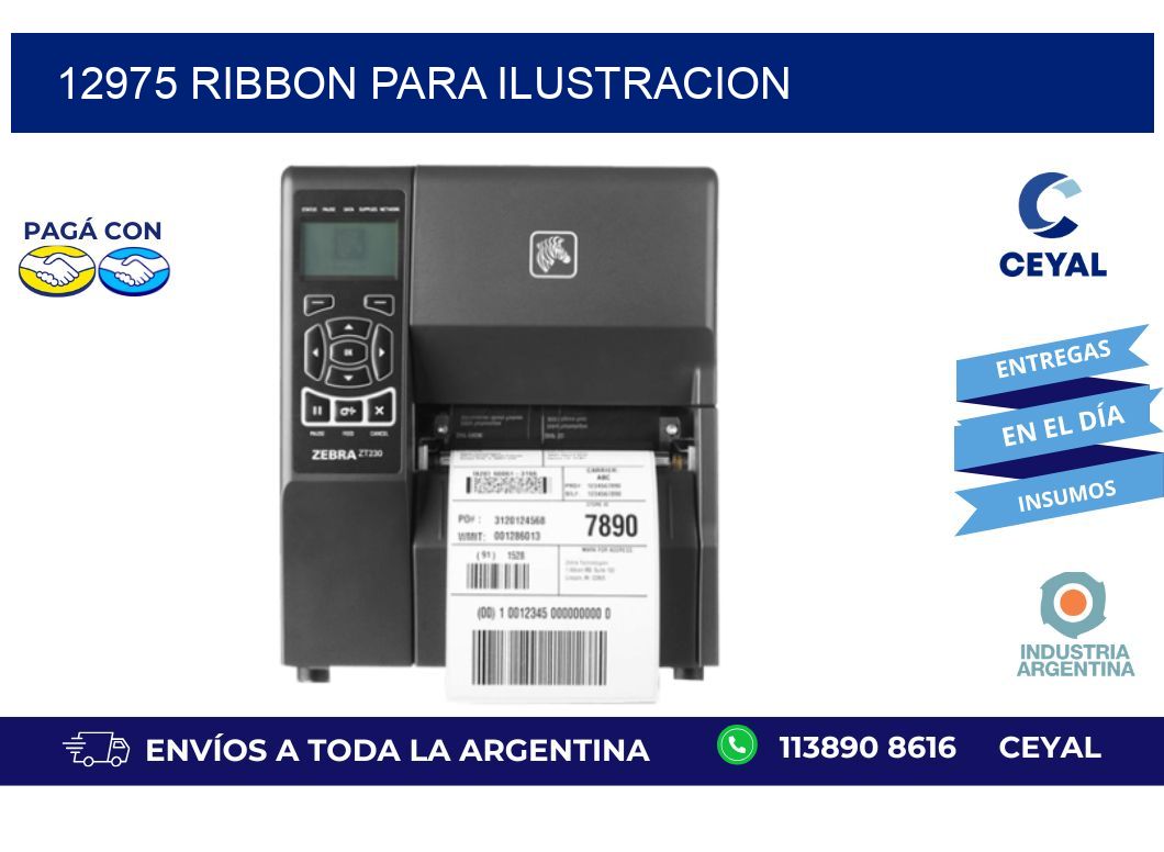 12975 ribbon para ilustracion