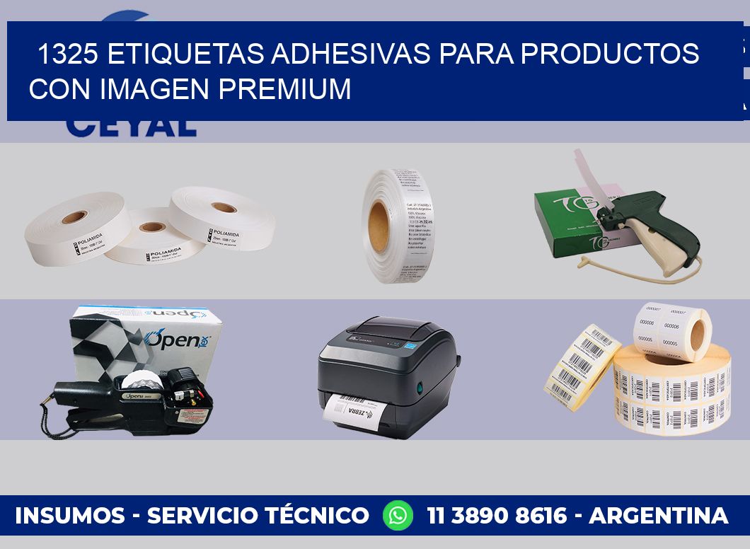 1325 Etiquetas adhesivas para productos con imagen premium