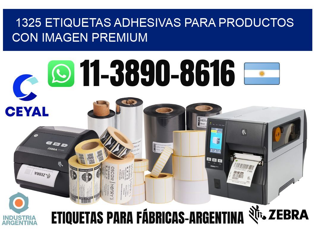 1325 Etiquetas adhesivas para productos con imagen premium