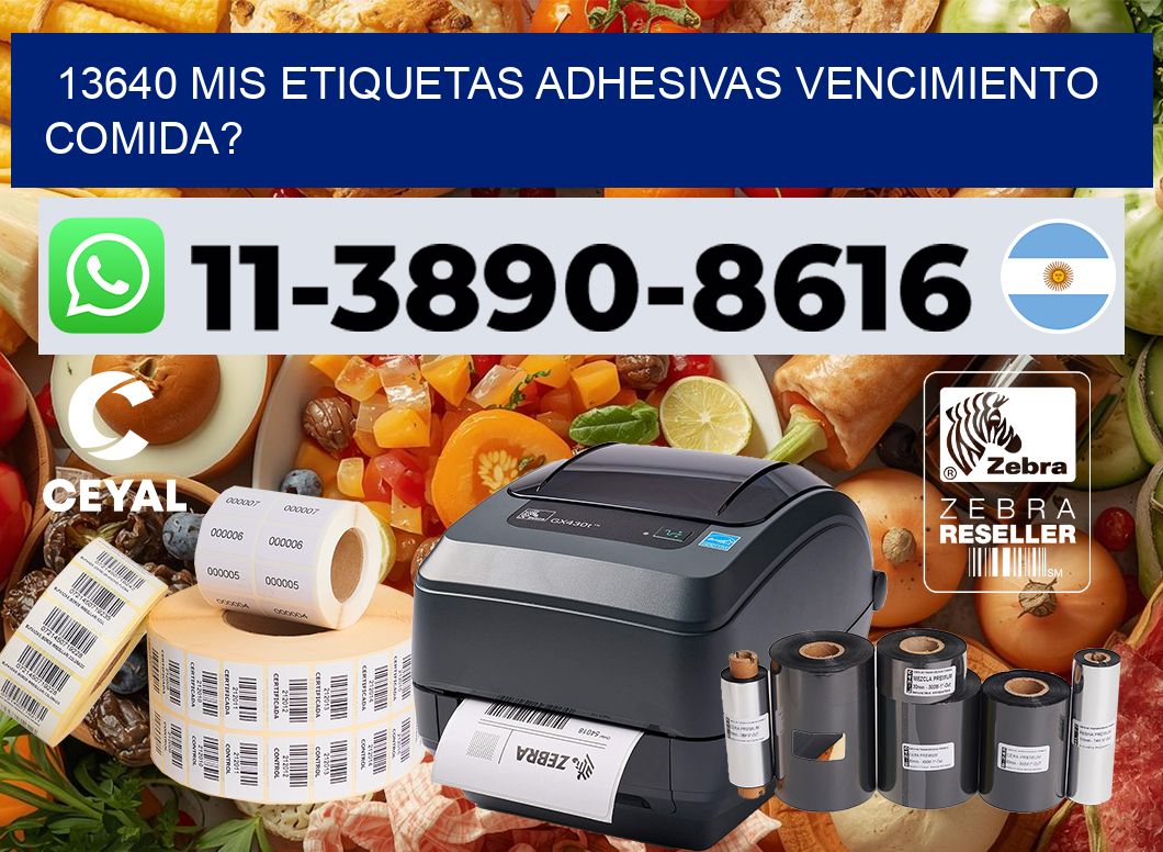 13640 mis etiquetas adhesivas vencimiento comida?