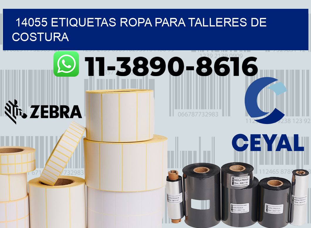 14055 Etiquetas ropa para talleres de costura
