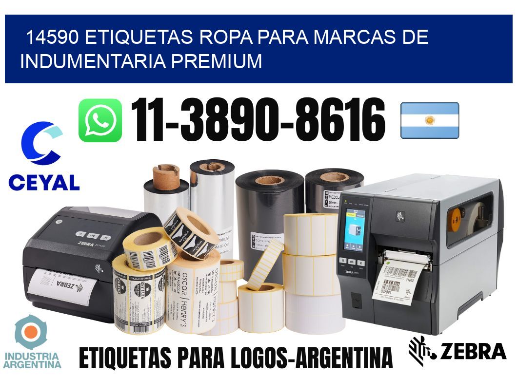 14590 Etiquetas ropa para marcas de indumentaria premium