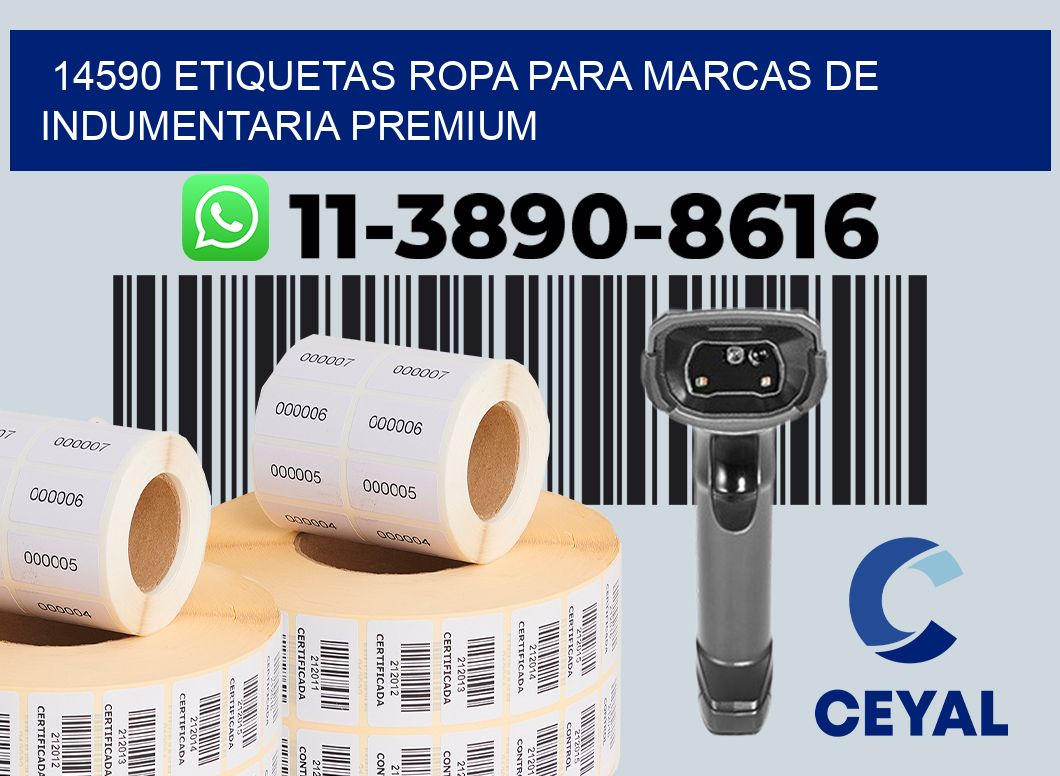 14590 Etiquetas ropa para marcas de indumentaria premium
