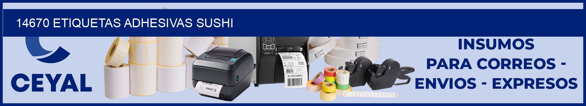 14670 etiquetas adhesivas sushi