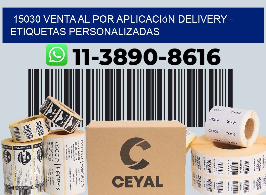 15030 Venta al Por Aplicación delivery - Etiquetas Personalizadas