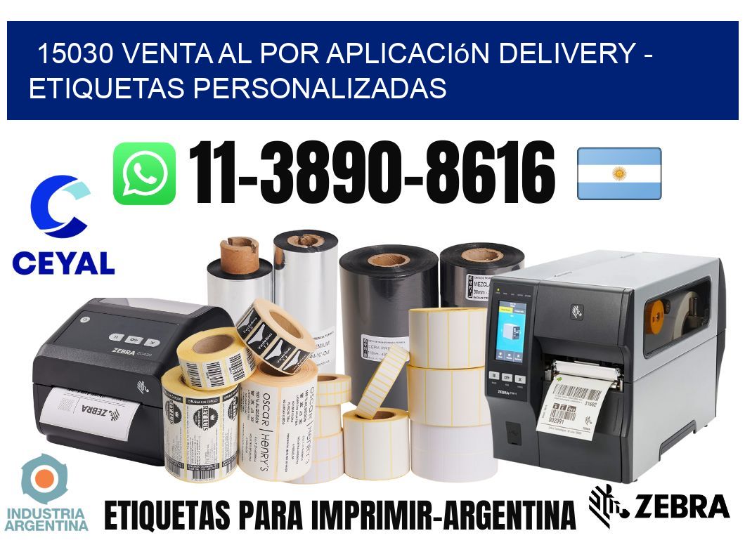 15030 Venta al Por Aplicación delivery - Etiquetas Personalizadas
