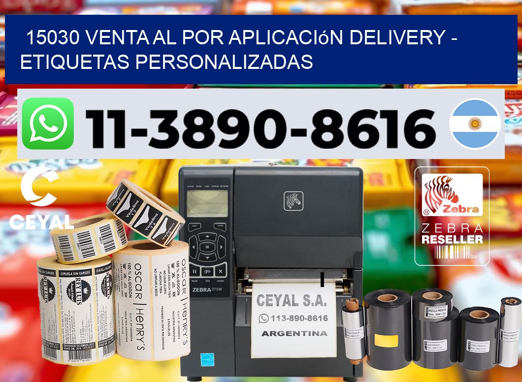 15030 Venta al Por Aplicación delivery – Etiquetas Personalizadas