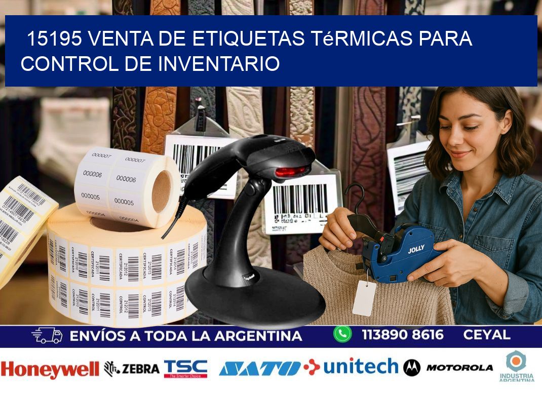15195 venta de etiquetas térmicas para control de inventario