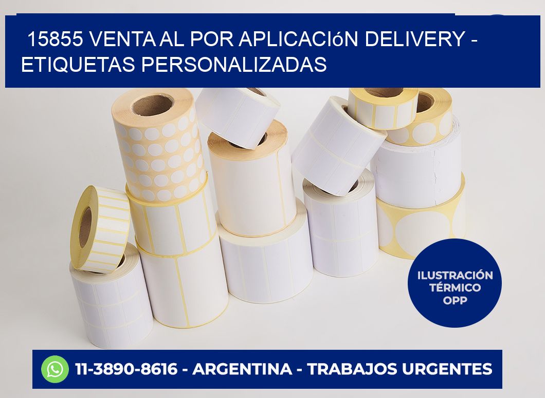 15855 Venta al Por Aplicación delivery - Etiquetas Personalizadas