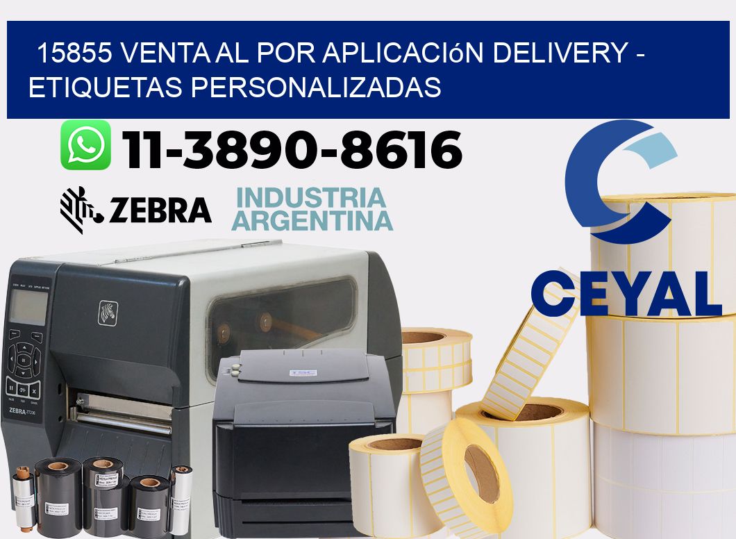 15855 Venta al Por Aplicación delivery - Etiquetas Personalizadas