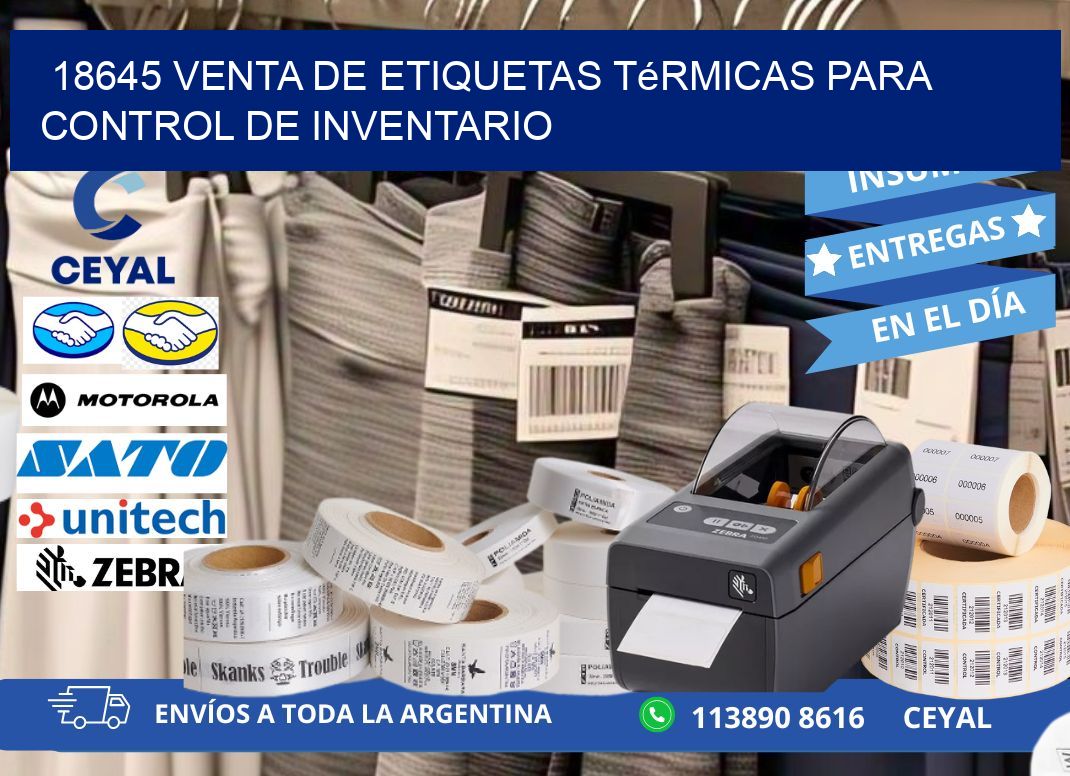 18645 venta de etiquetas térmicas para control de inventario