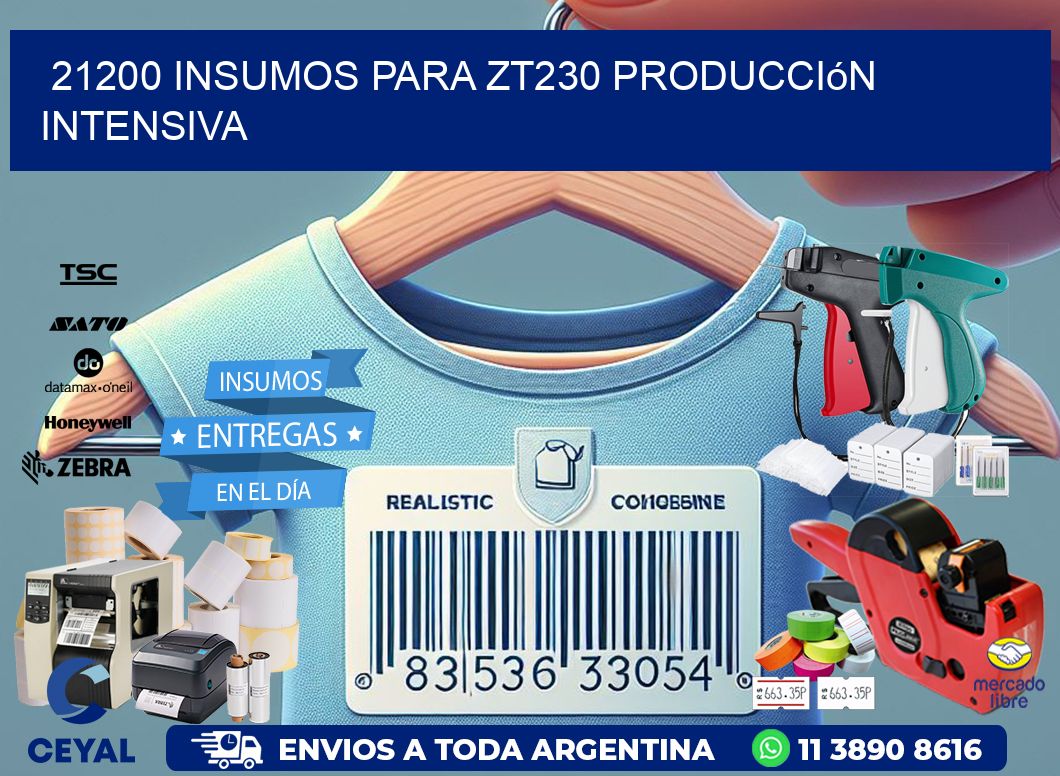 21200 insumos para zt230 producción intensiva