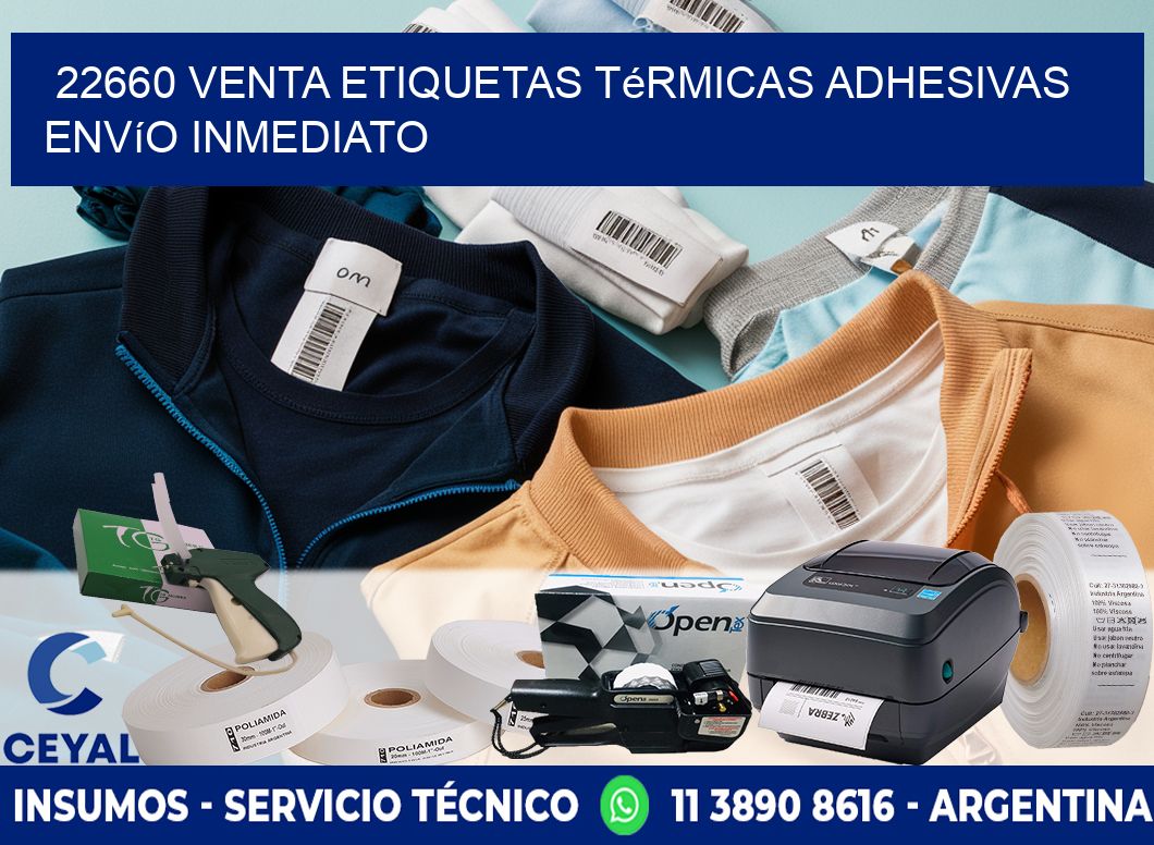 22660 venta etiquetas térmicas adhesivas envío inmediato