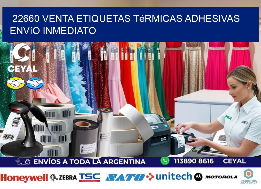 22660 venta etiquetas térmicas adhesivas envío inmediato