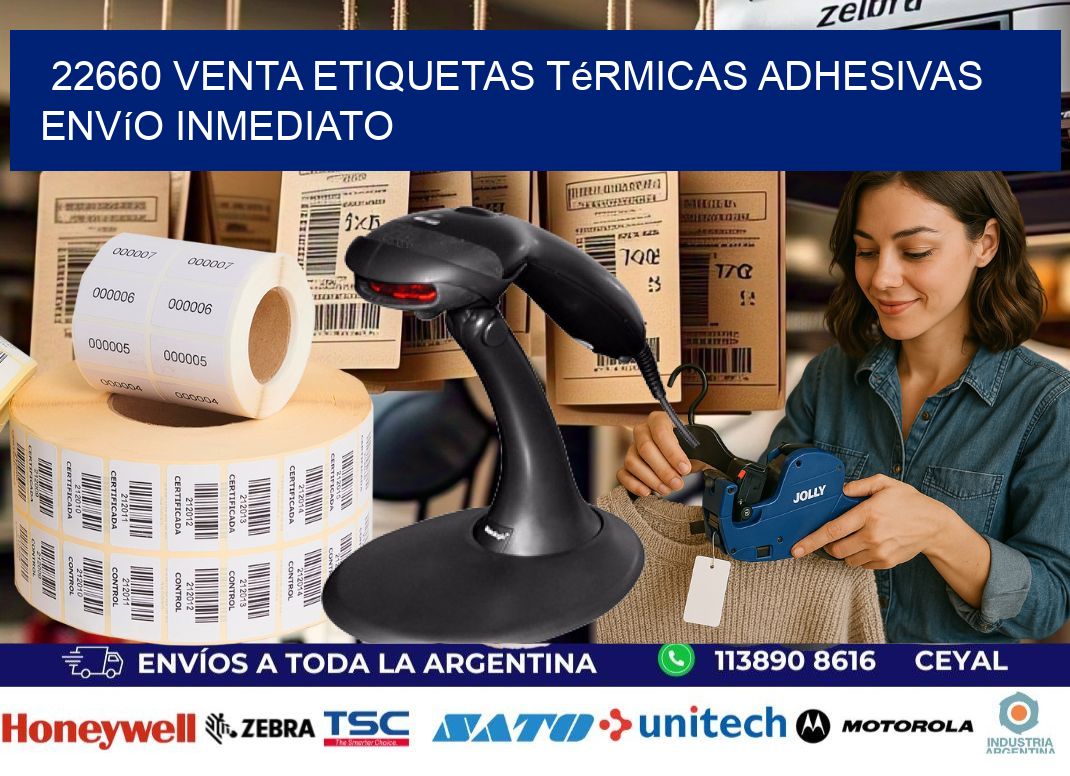 22660 venta etiquetas térmicas adhesivas envío inmediato