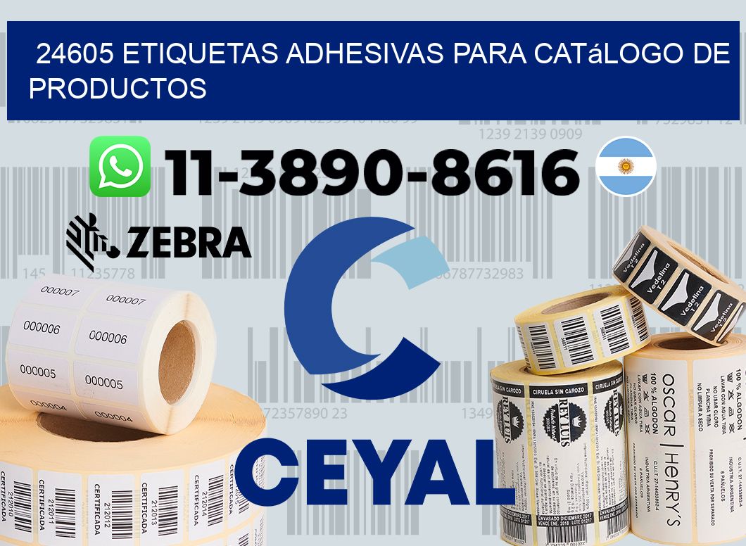 24605 etiquetas adhesivas para catálogo de productos